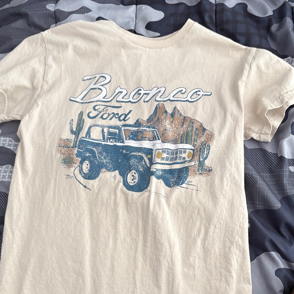 Ford Bronco Kids T-Shirt - Cream
